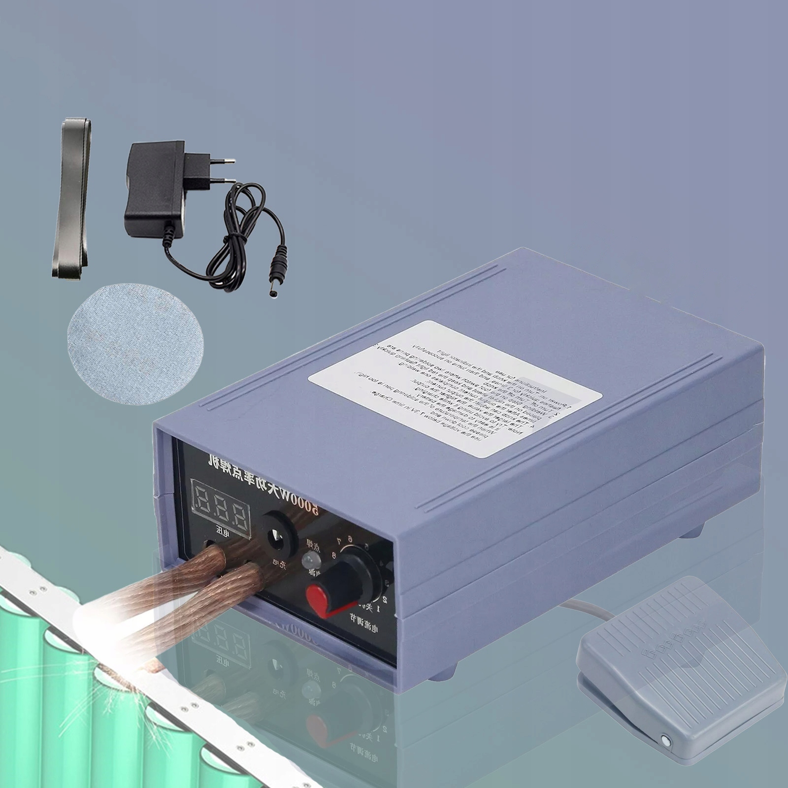 5000W Vysoce Výkonná Domácí Bodová Svářečka Pro Baterie 18650 Článků S Pedálem