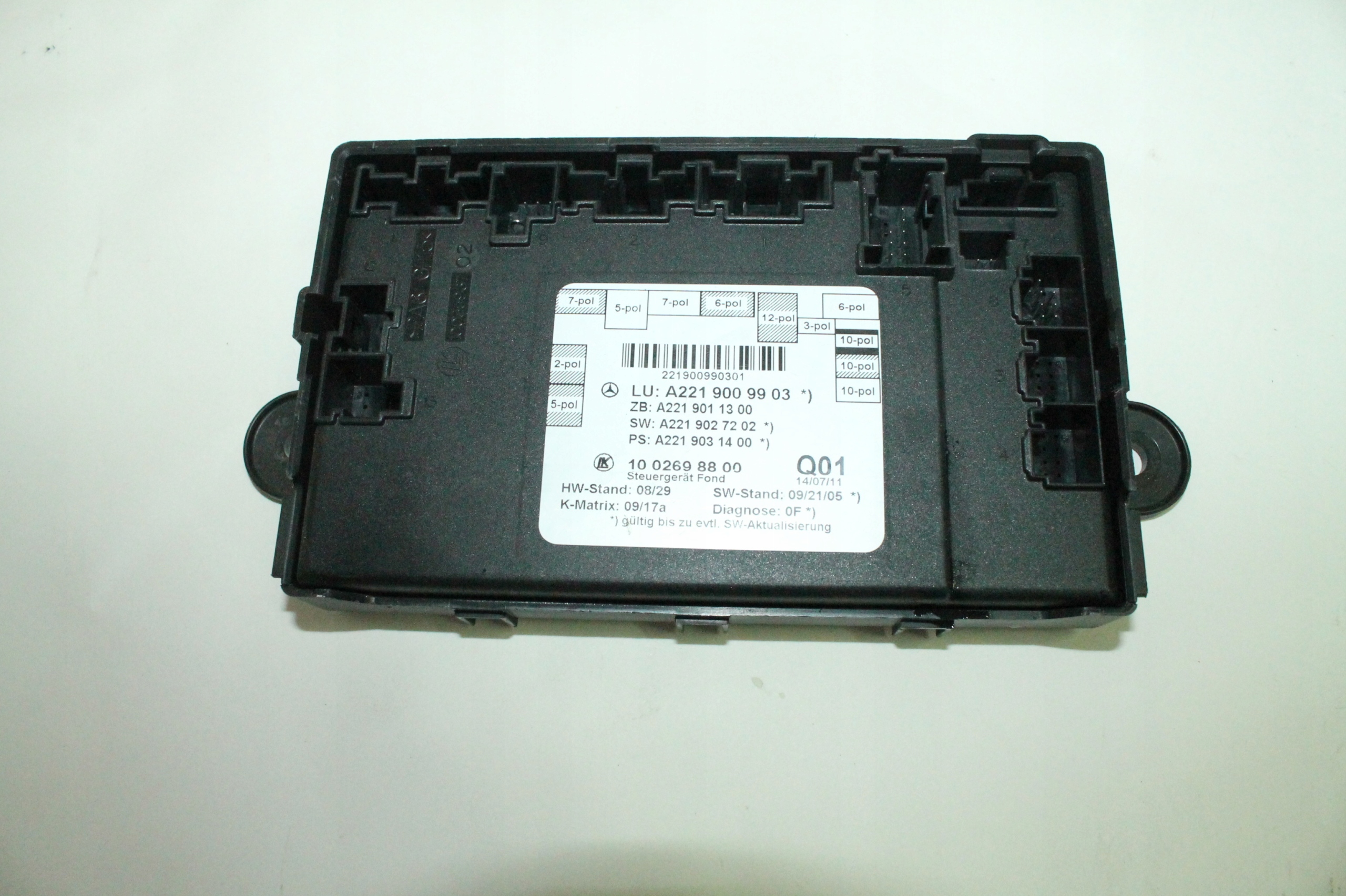 MERCEDES S W221 LIFT STEROWNIK MODUL DRZWI