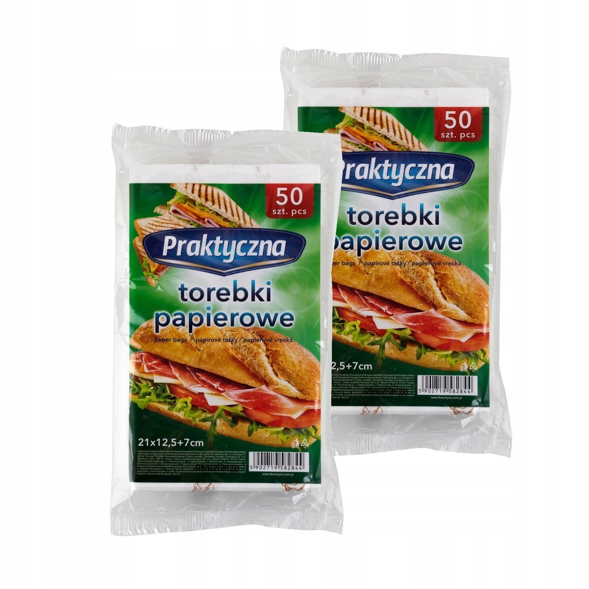 

Torebki Śniadaniowe Papierowe Praktyczna 2x50 Szt.