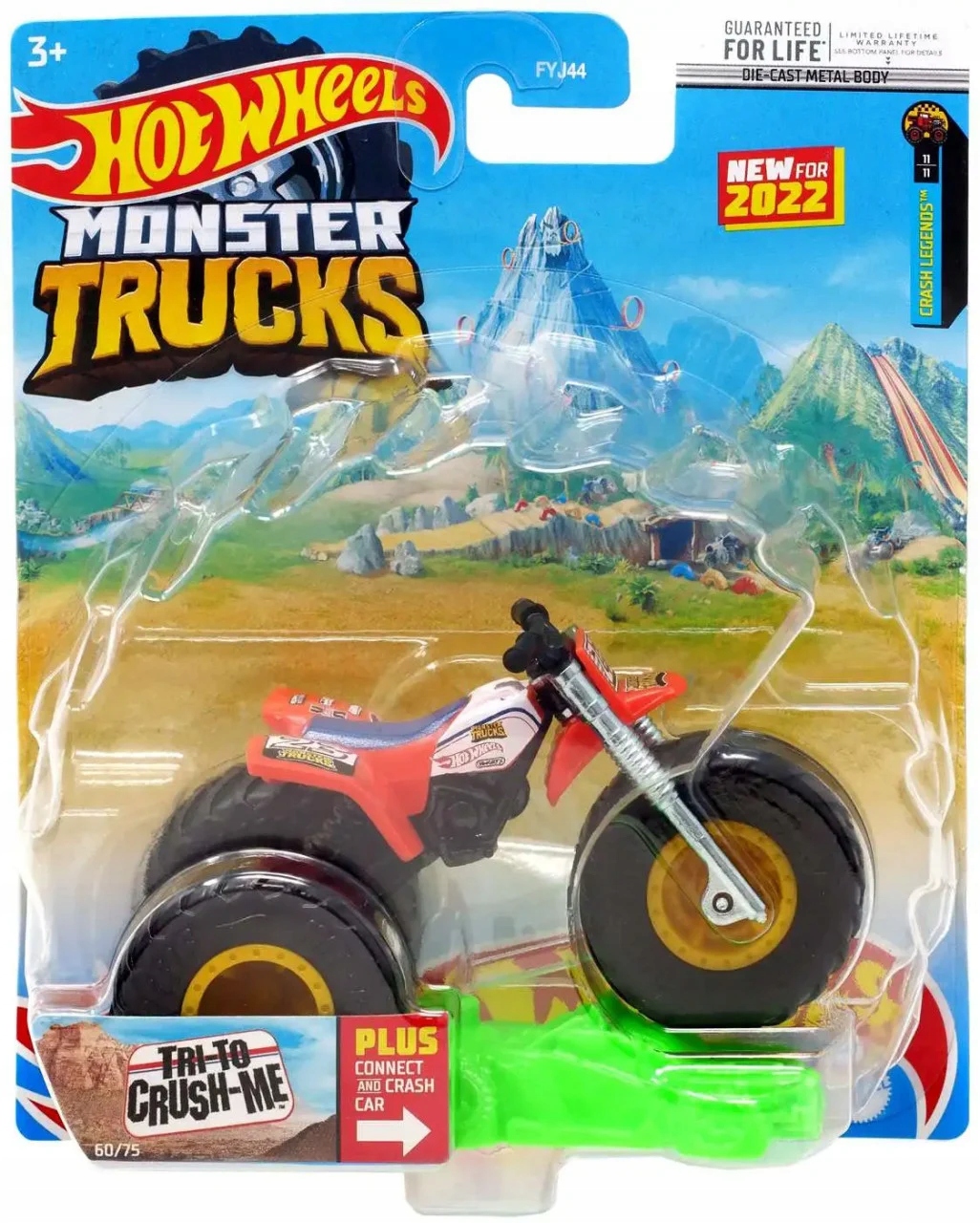 

Hot Wheels Monster Truck Tri-To Crush-Me HCP37