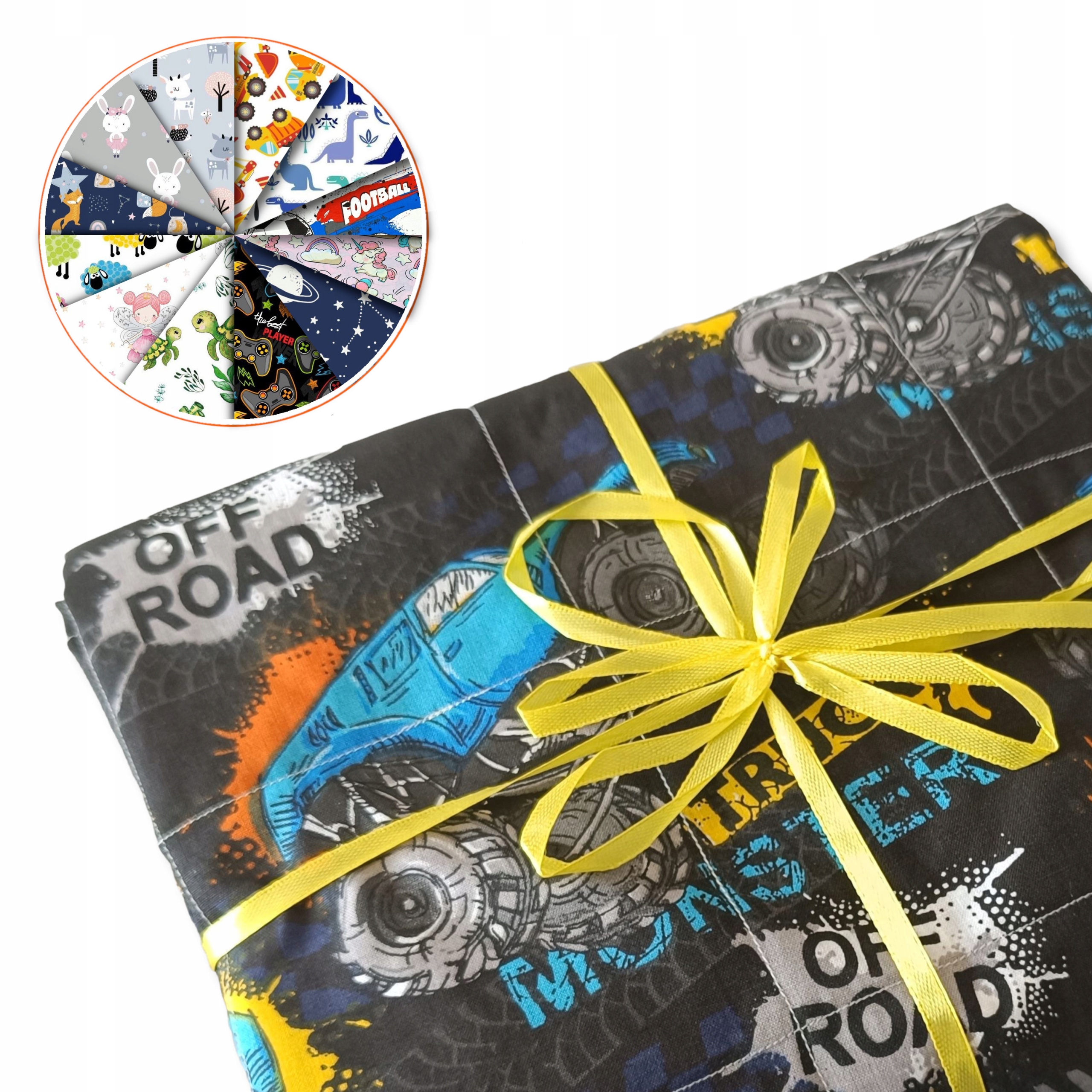 kołdra obciążeniowa 100x150 3kg kołderka sensoryczna dla dzieci