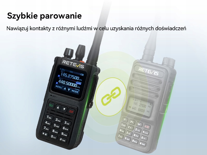 Retevis C1 krótkofalówka Dwuzakresowy, Profesjonalne Walkie-Talkie, IP67,5W Informacje o bezpieczeństwie CE