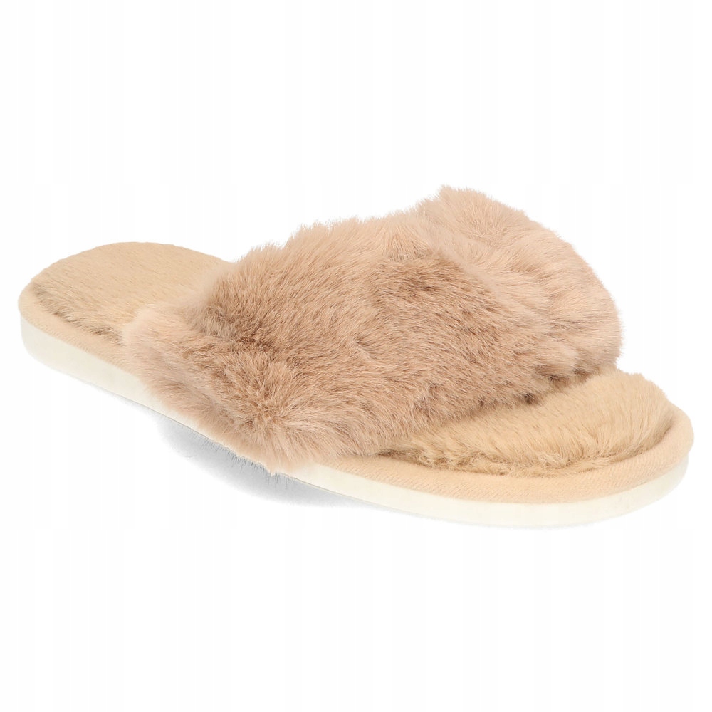 

Kapcie futrzane japonki Khaki r.40-41
