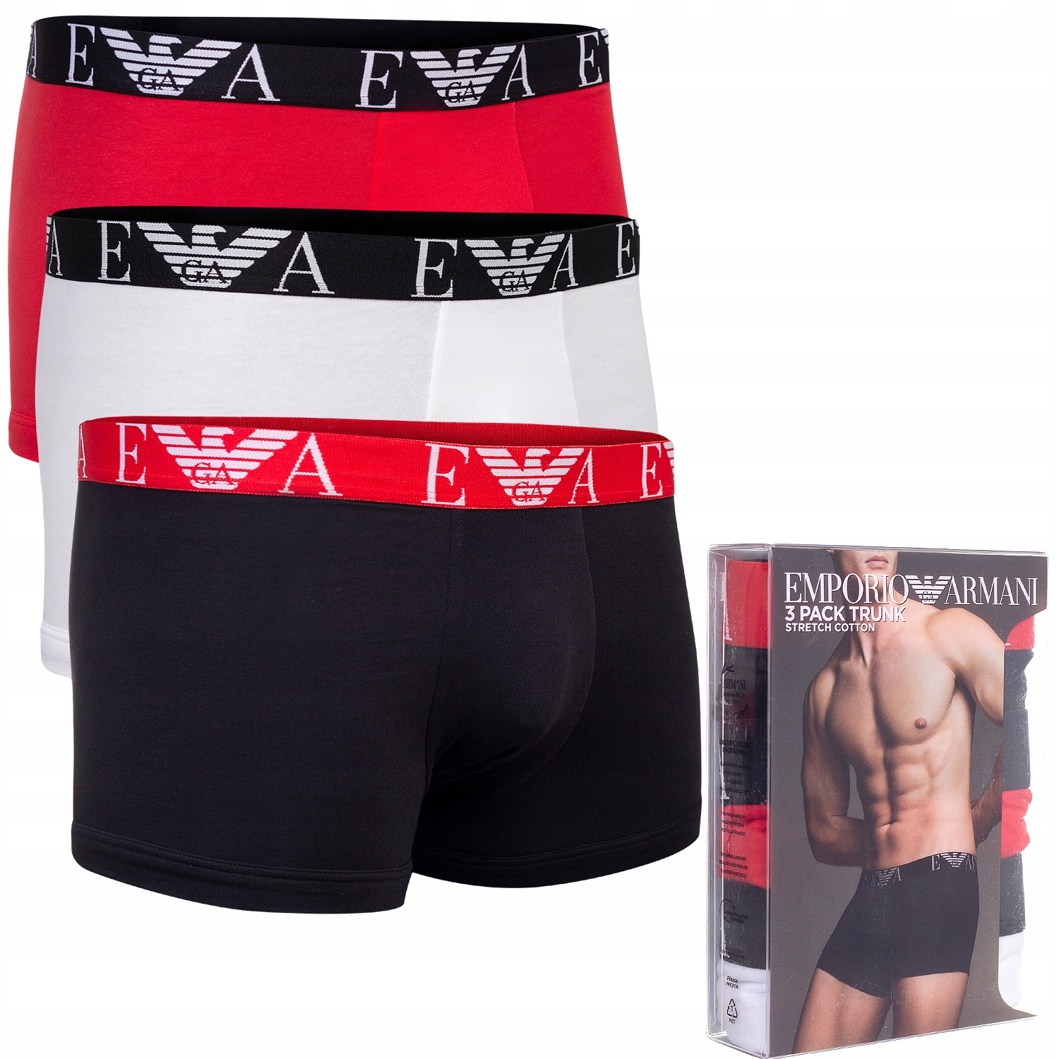 Emporio Armani Ea Boxerky 3Pack M Pánské Dárek
