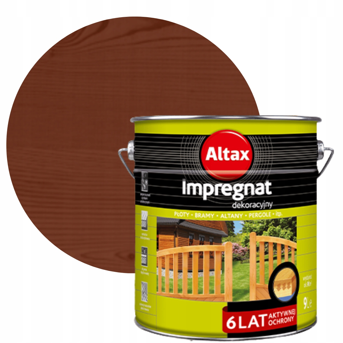 Altax Dekorativní Impregnace 9 L Hnědá
