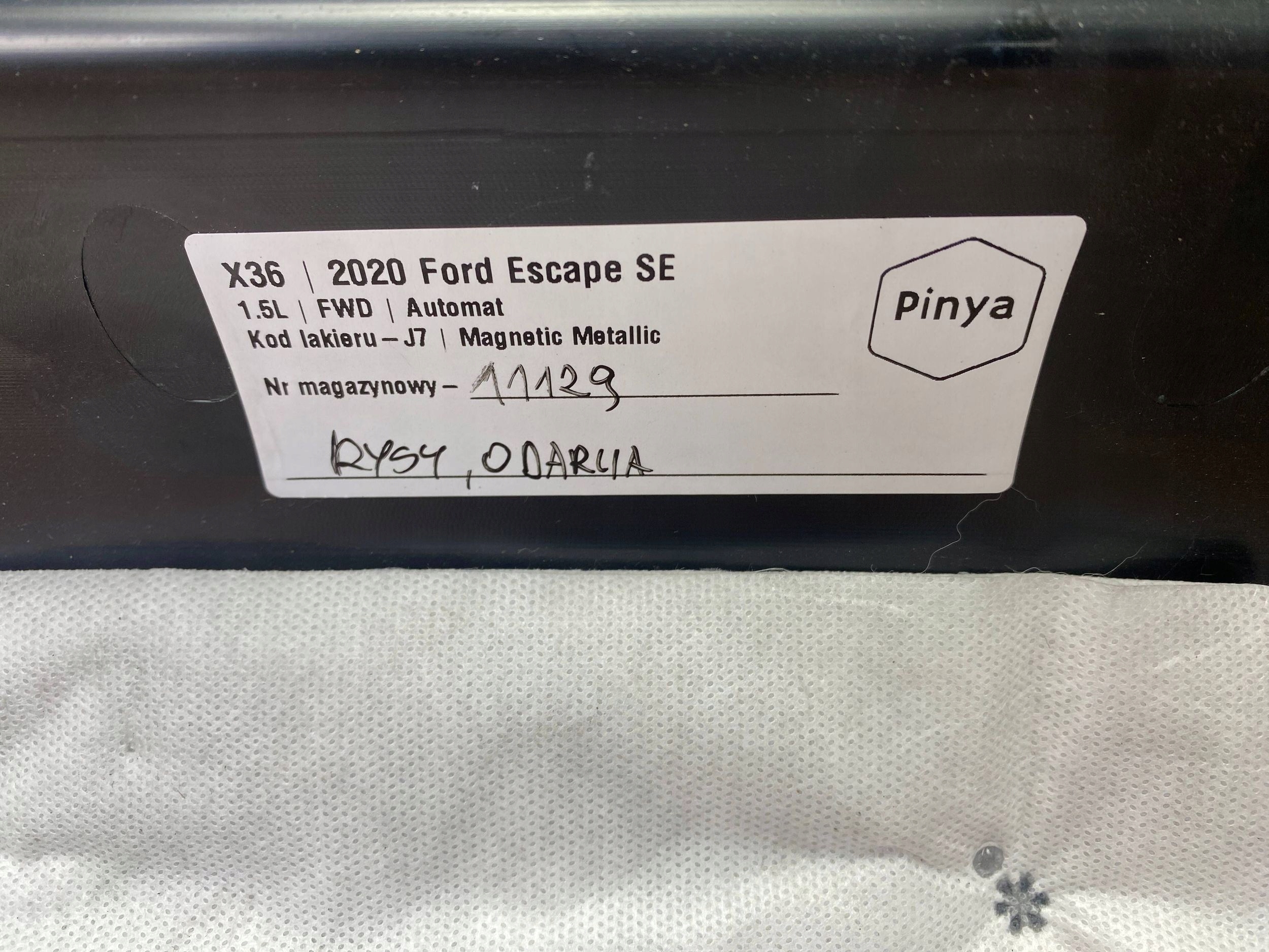 boot upholstery Ford Escape IV Kuga MK3 2020+