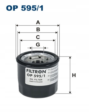 

OP595/1 Filtron Filtr Oleju Mazda