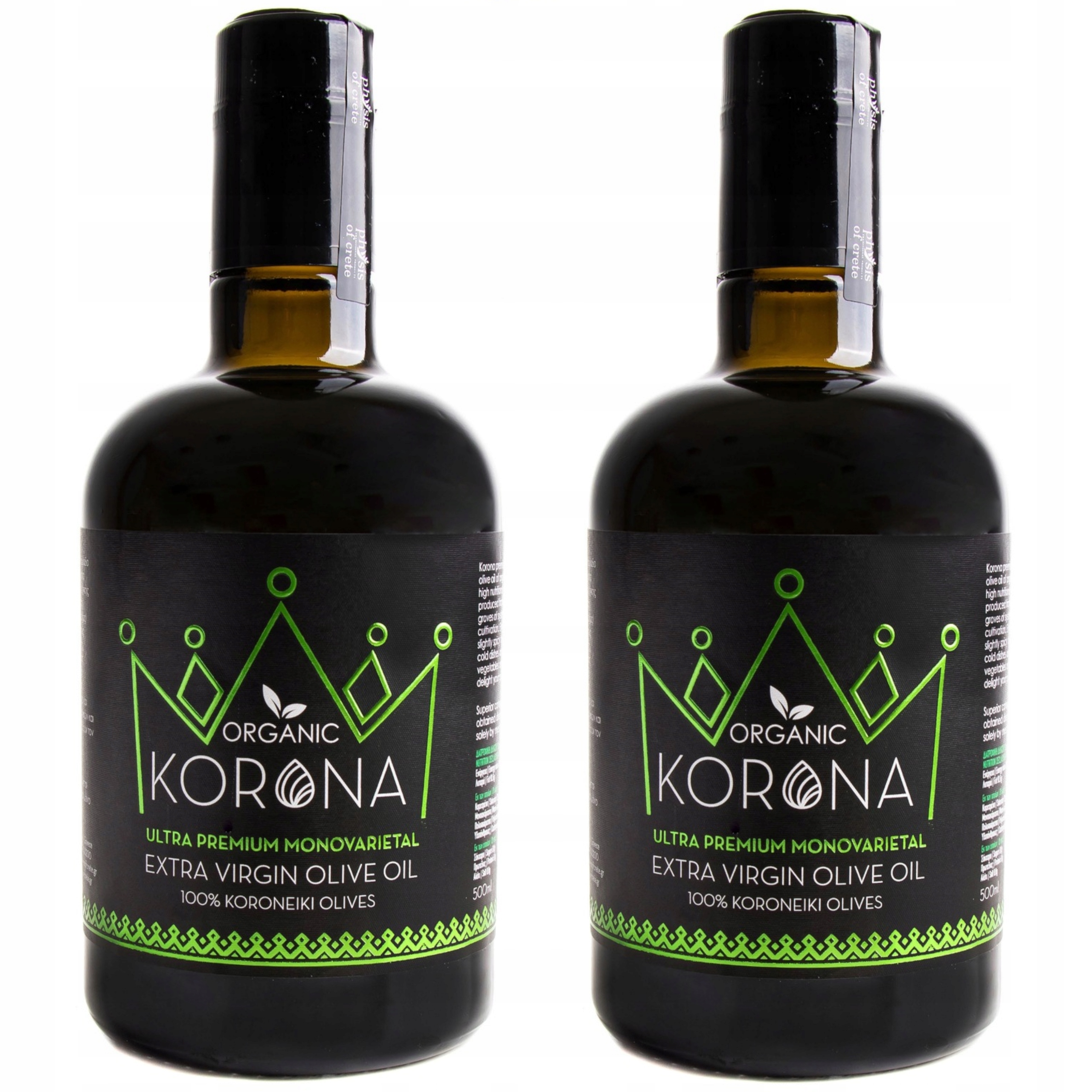 Levně Olivový olej 2x500 ml Korona Premium Physis of Crete Extra Virgin