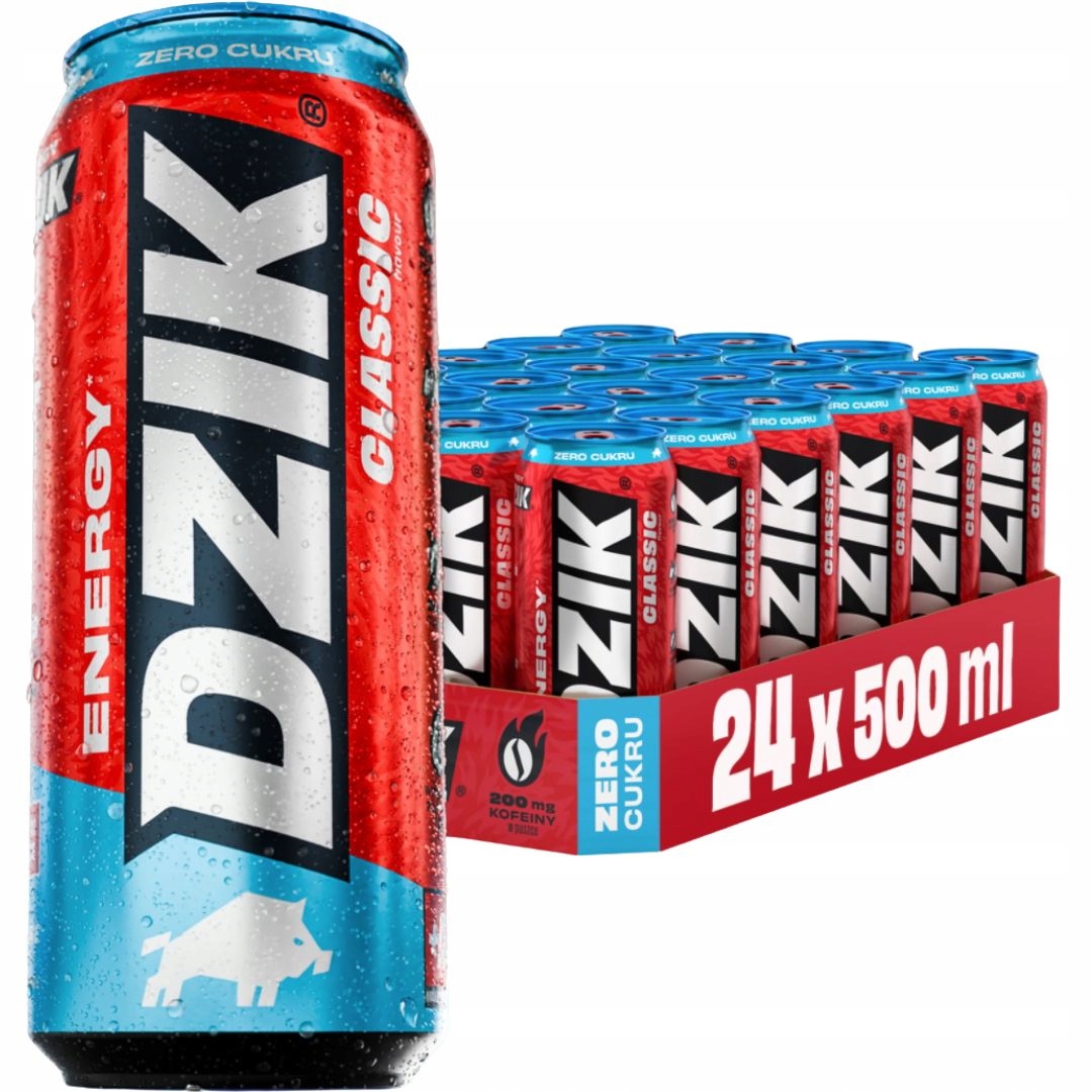 Wk Dzik Energy 500 ml Napój energetyczny Energetyk 0 kalorii 0 cukru koks
