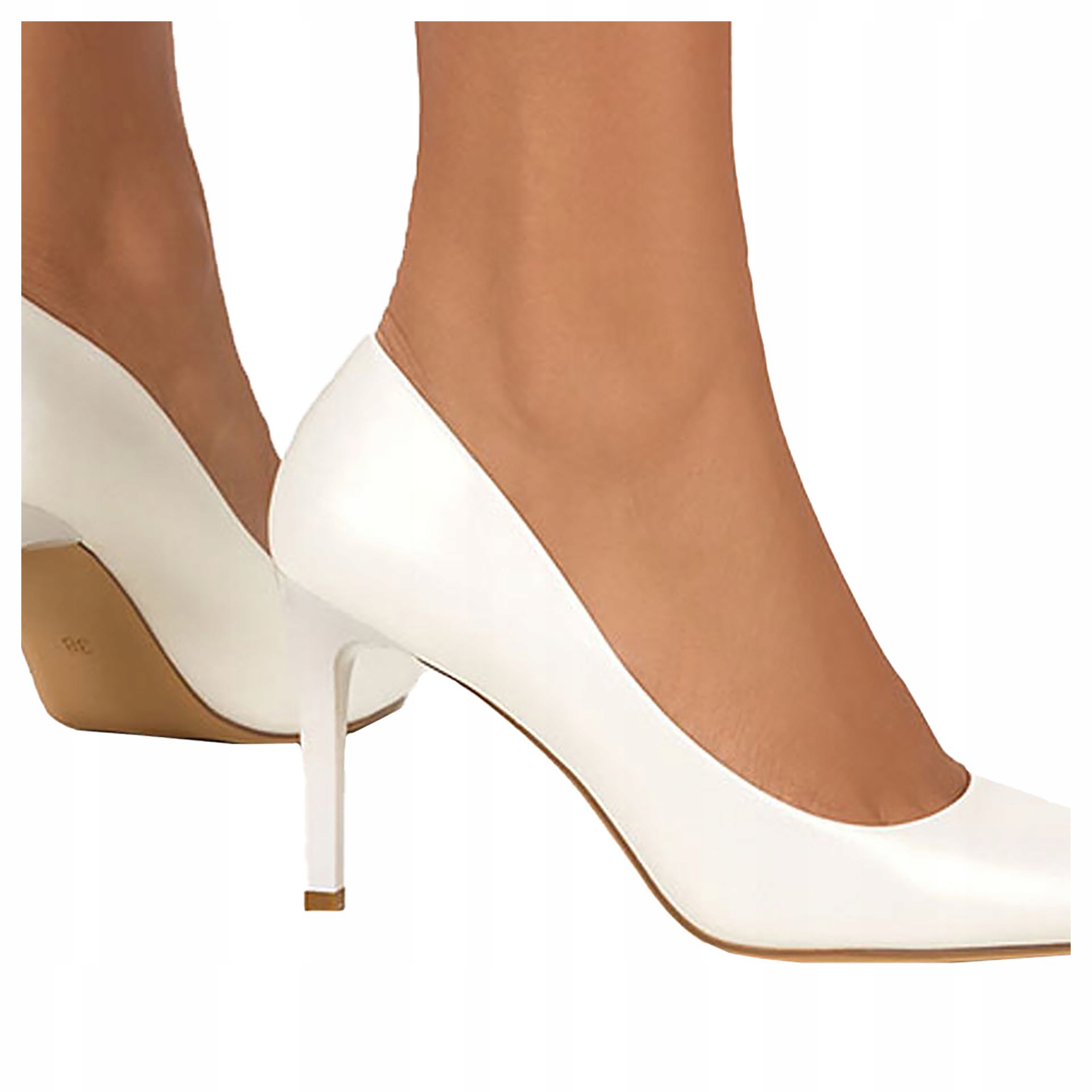 Szpilki Czółenka Damskie Szpic Wkładka Skóra r 40