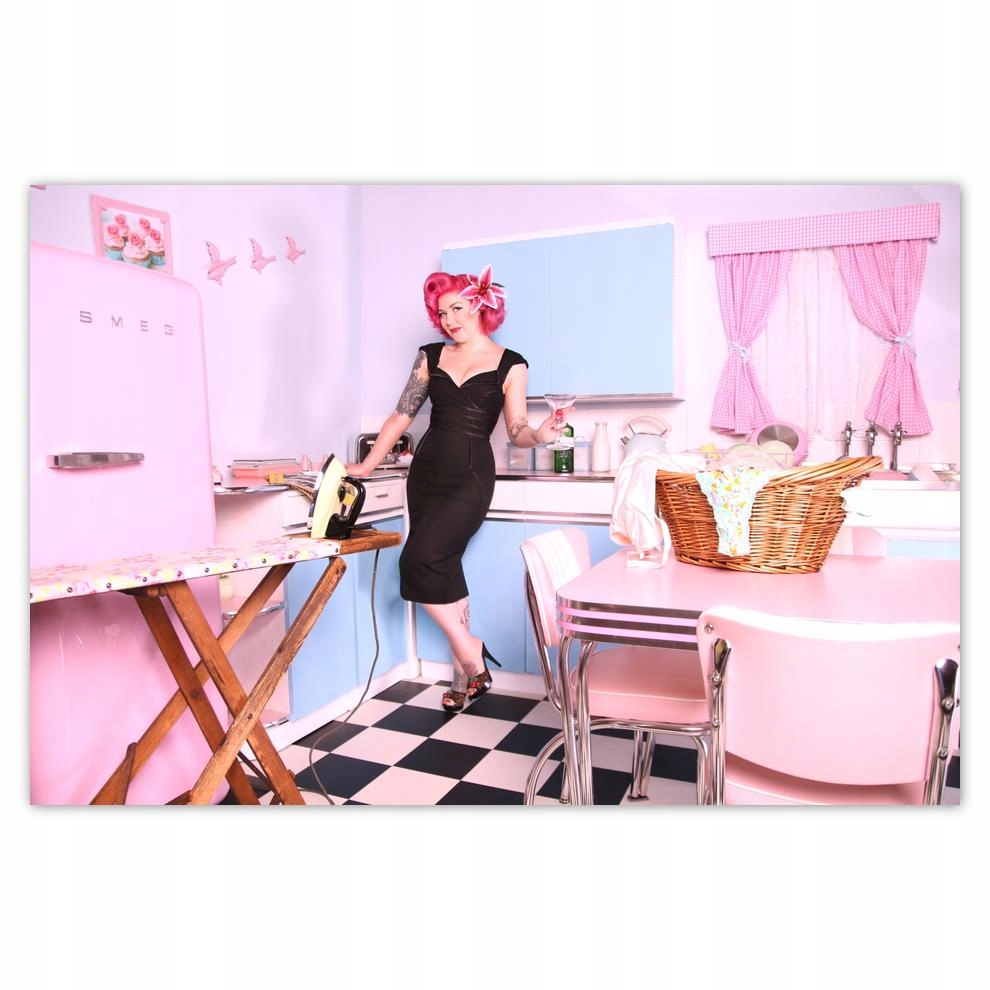 

Plakat 93x62 Vintage Kobieta Laska