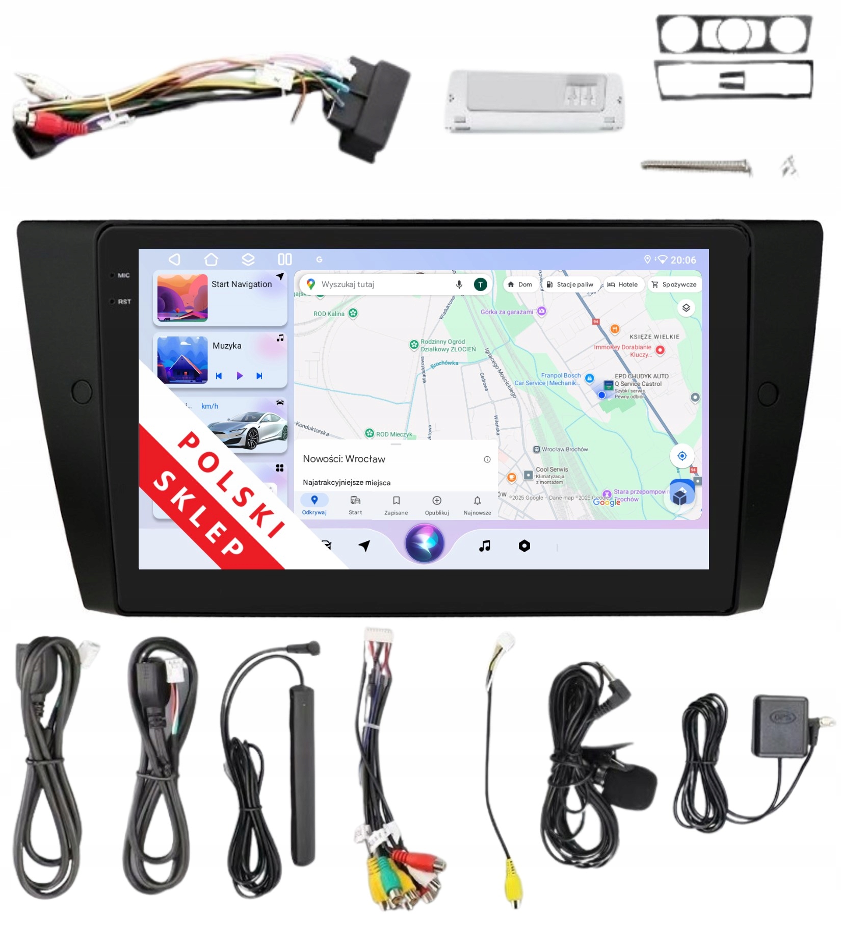 Rádio 2DIN Navigácia Android Bmw 3 E90 E91 E93 E93 4/64 Gb Carplay Dsp Lte