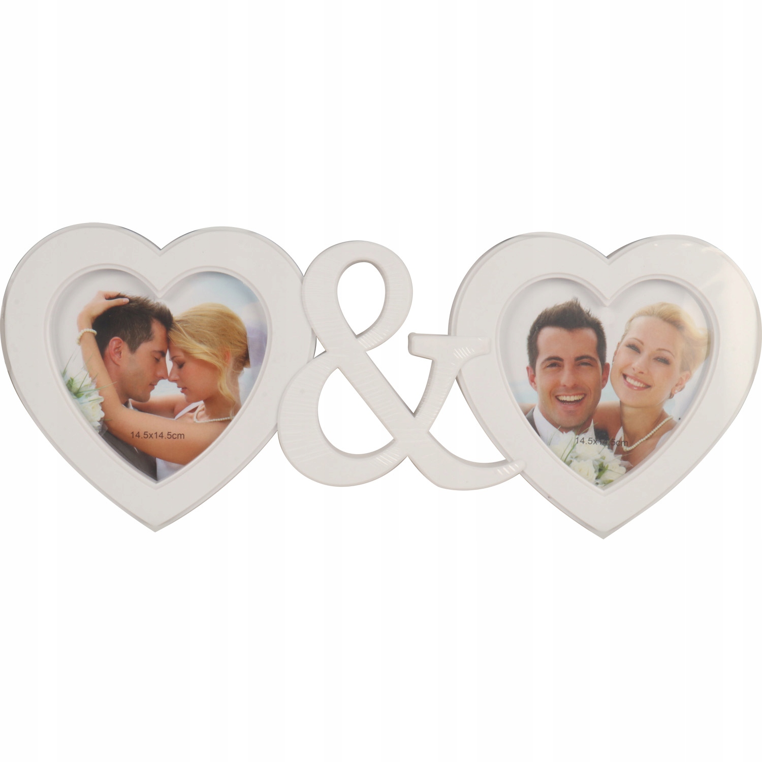 

Ramka Na Zdjęcia Dwa Serca walentynki biała