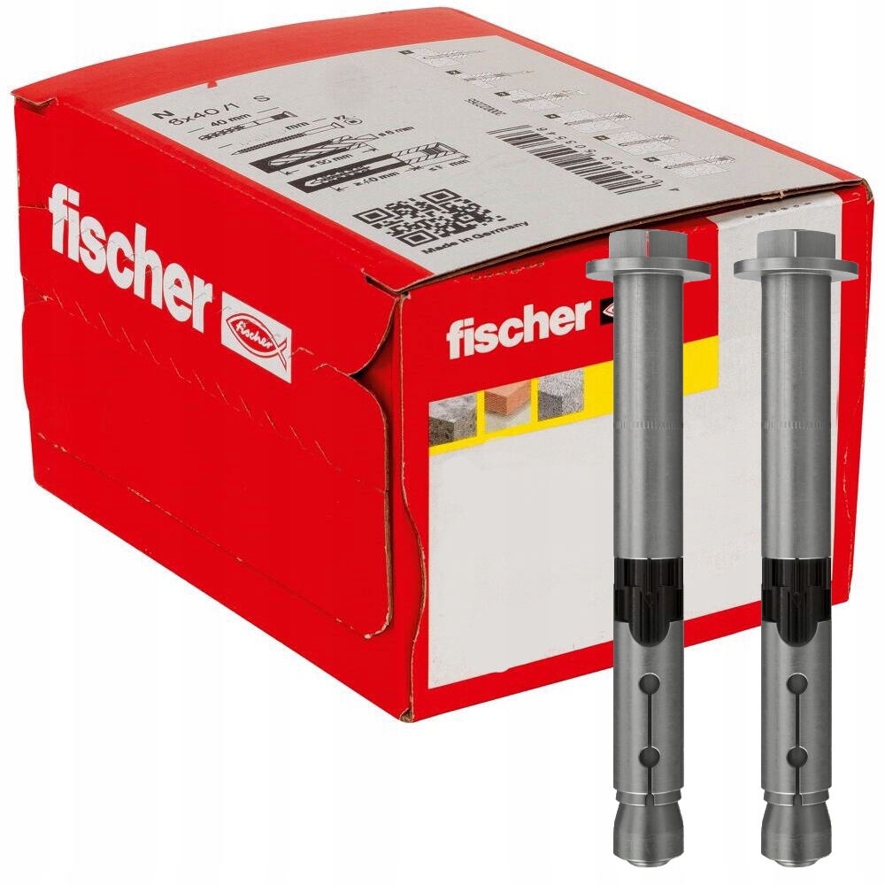 Fischer Kotva pre vysoké zaťaženie Fh II 15/25 S so šesťhrannou hlavou 20ks