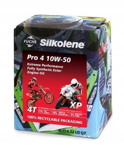 Motorový olej Silkolene Pro 4 10W50 Xp Cube 4L