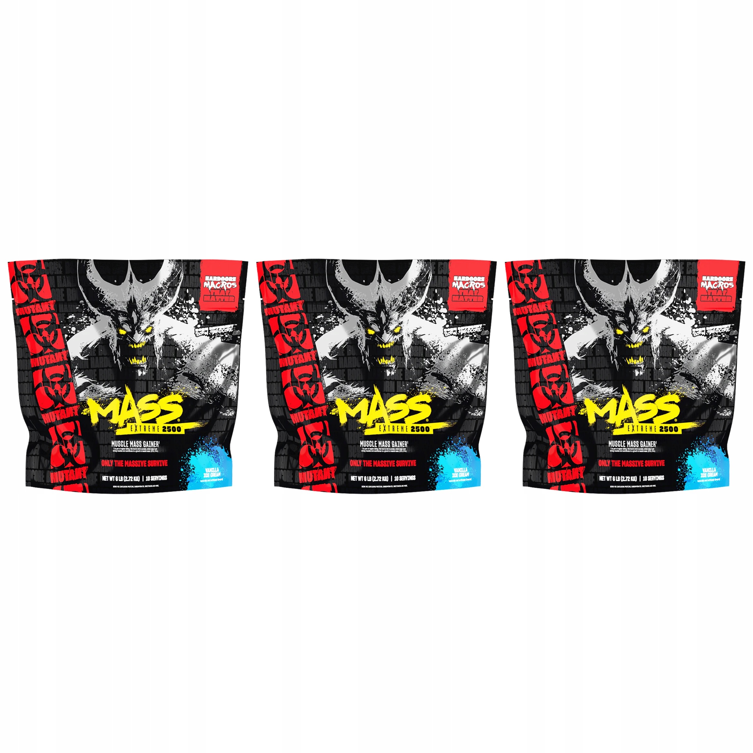 3x Gainer XXXtreme 1070 kcal 30g bílkovin svalová hmota 2720g Pvl Mutant