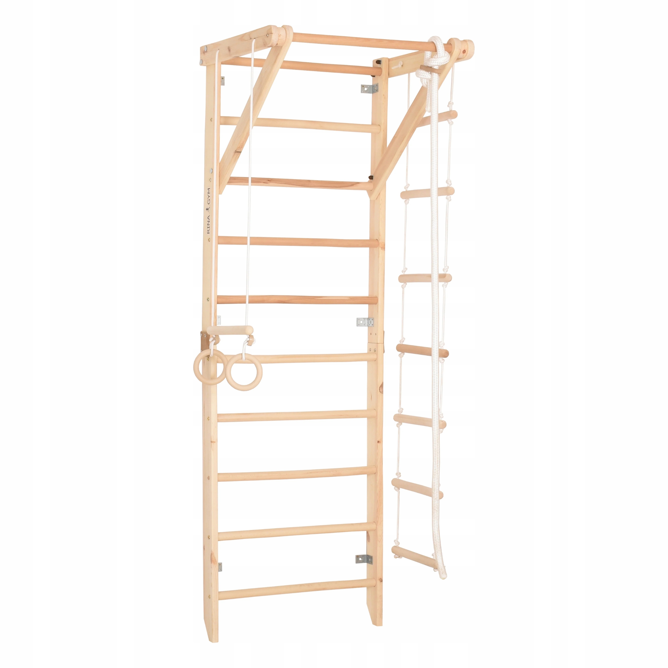 Gymnastický žebřík do pokoje Rinagym Sport 230 cm s tyčí
