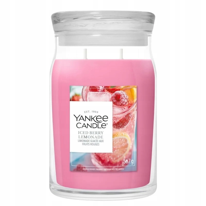 Velká svíčka Signature Iced Berry Lemonade Yankee Candle