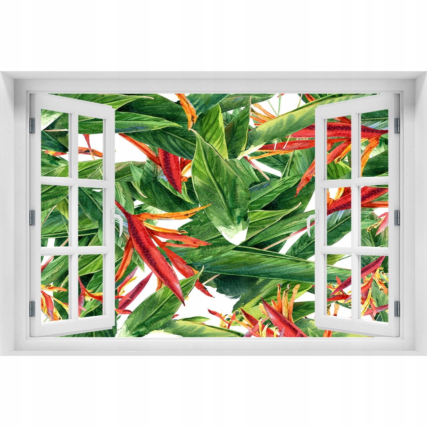 

Naklejka Samoprzylepna Okno Kwiecisty wzór 120x80