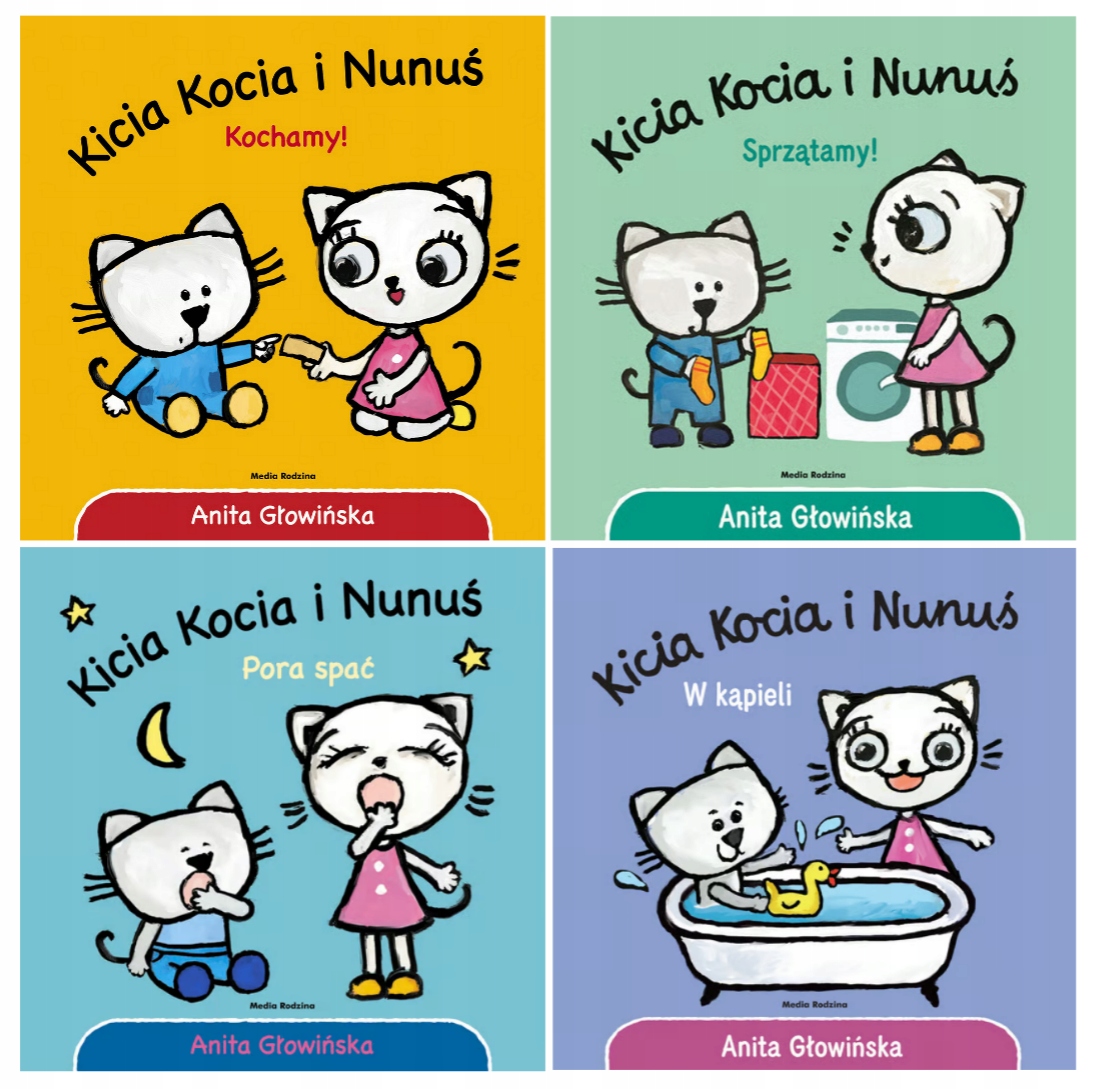 Zestaw Kicia Kocia i Nunuś 4-książki Harmonijka