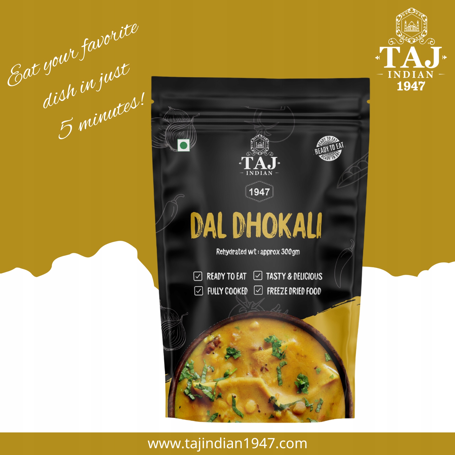 TAJ INDIAN 1947 DAL DHOKALI 200G