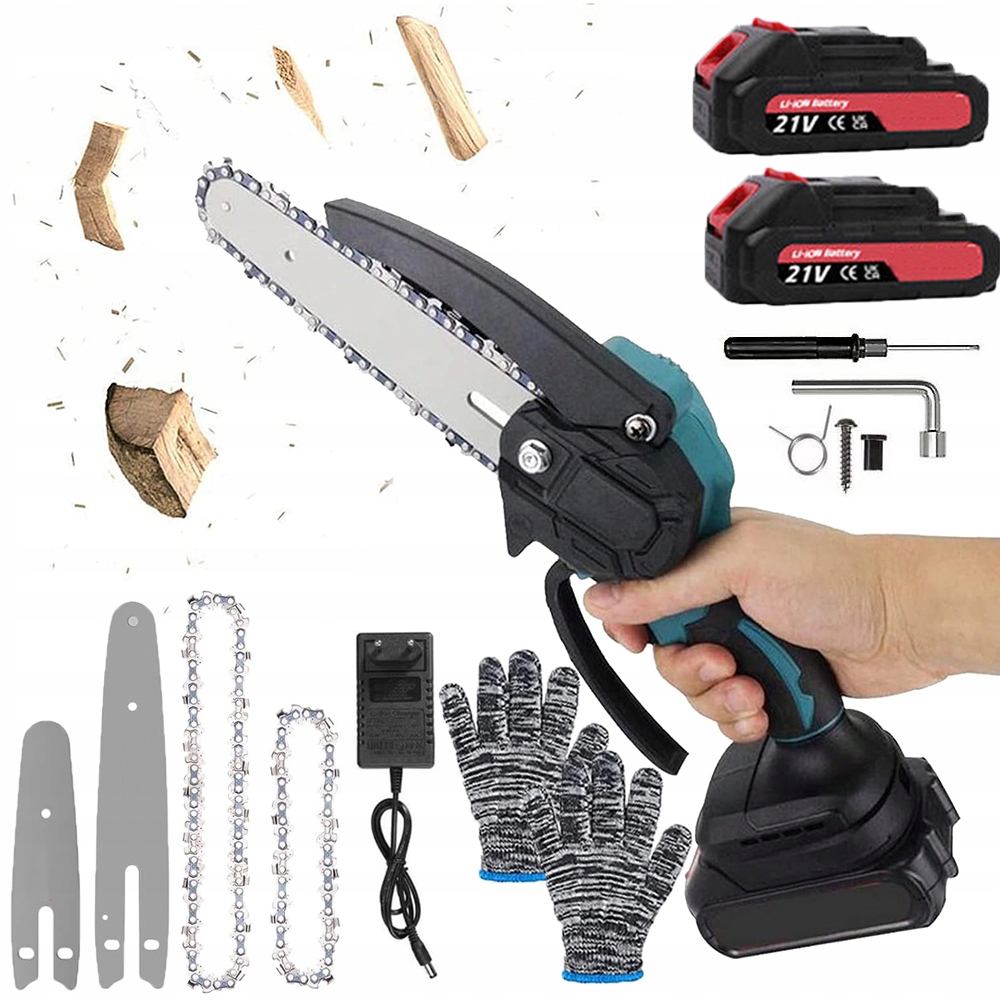 PIŁA 2 W1 ŁAŃCUCHOWA AKUMULATOROWA DO GAŁĘZI PILARKA 2X PROWADNICA 6" 4"