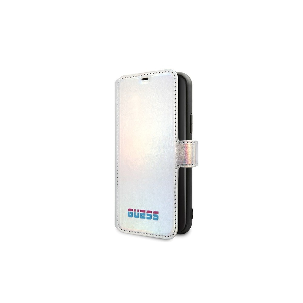 Etui Guess Iridescent na iPhone 11 Pro srebrne Guess