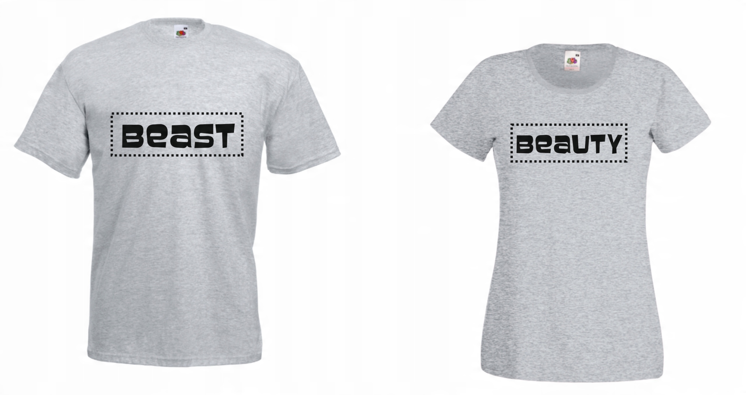 

Koszulki dla par Beauty i Beast Dla Zakochanych