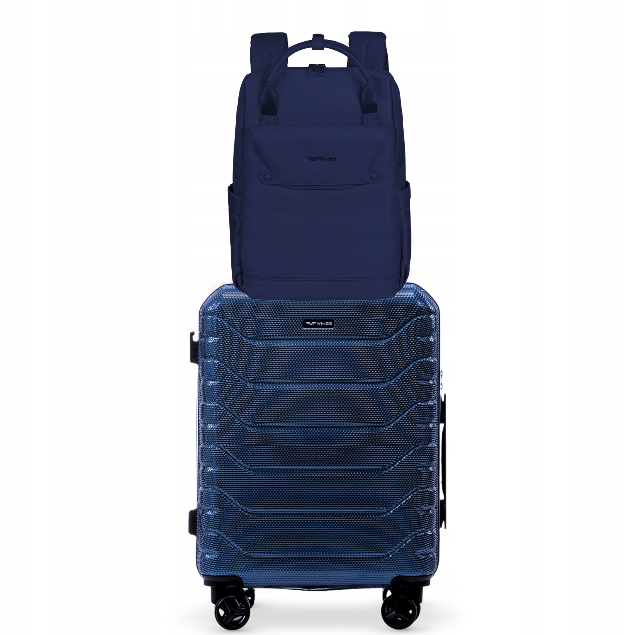 Příruční sada batoh Skylark Blue a kabinový kufr Crake M.blue 20"