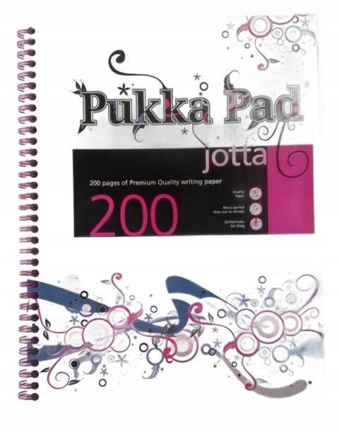 Špirálový Zápisník Pukka Pad A4 Ružový 200 Strán Mriežka