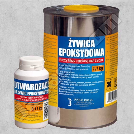 Epoxidová pryskyřice transparentní, pro odlitky, dřevo, podlahy 1,1 kg
