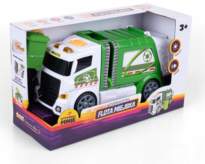 

Dumel Flota Miejska Śmieciarka z kontenerem