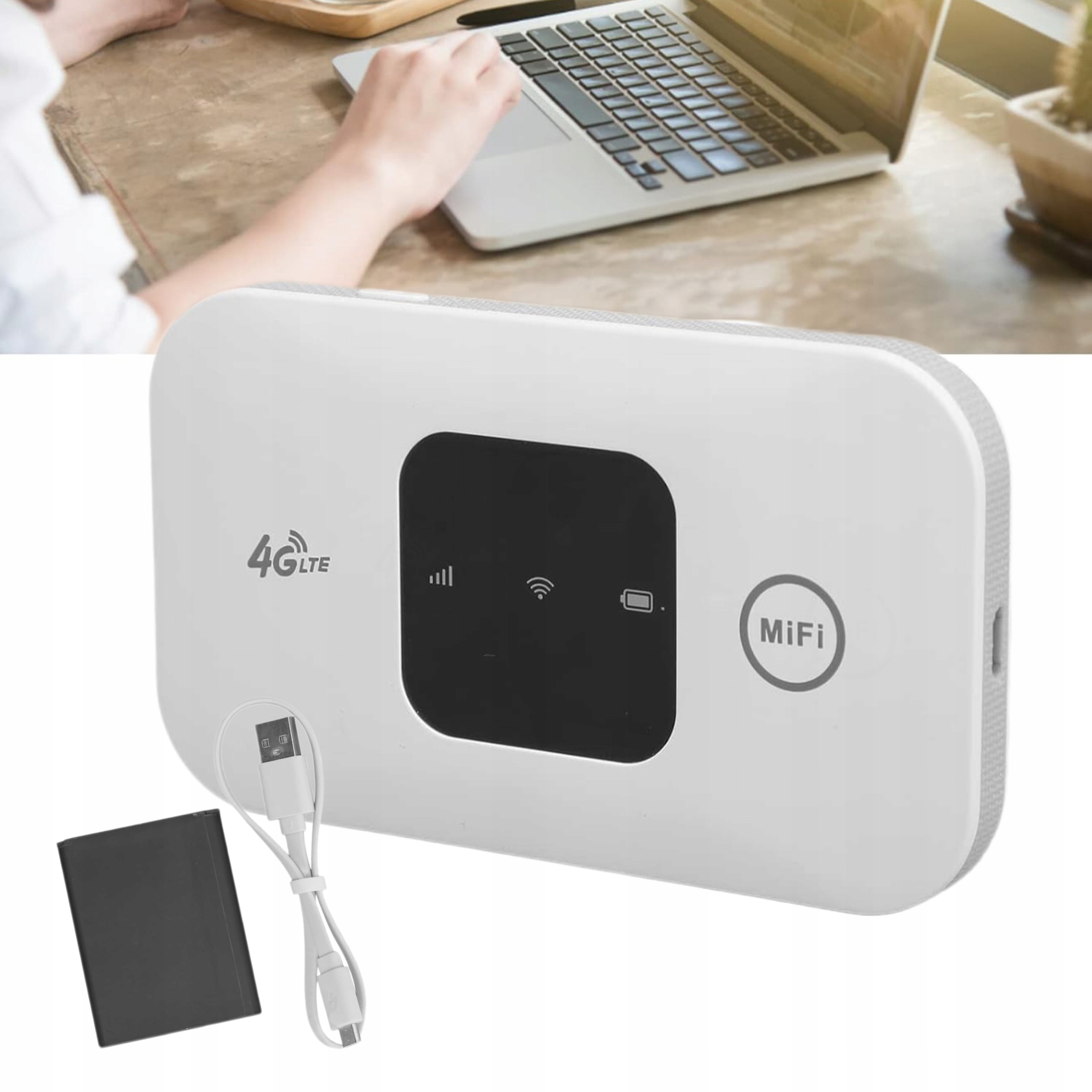 Przenośny Modem Router Mobilny Wifi 4G Lte Na Kartę Sim 2100MAH 150MBPS