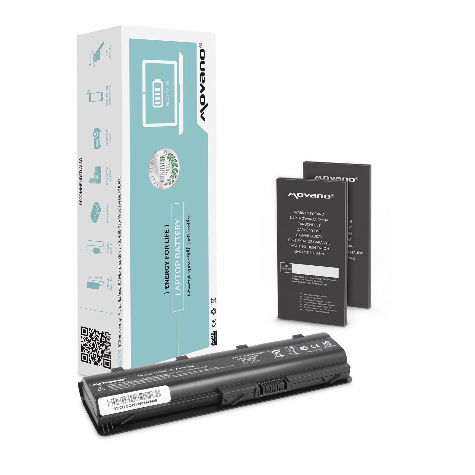 

Bateria MU06 do laptopa Hp Pavilion DV6 DV7 G6 G7