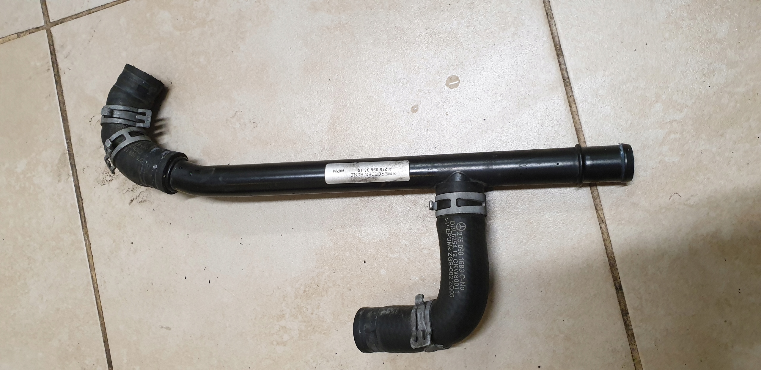 PRZEWOD ТРУБКА WAZ ВОДЫ MERCEDES S W221 S600 КЛ W216