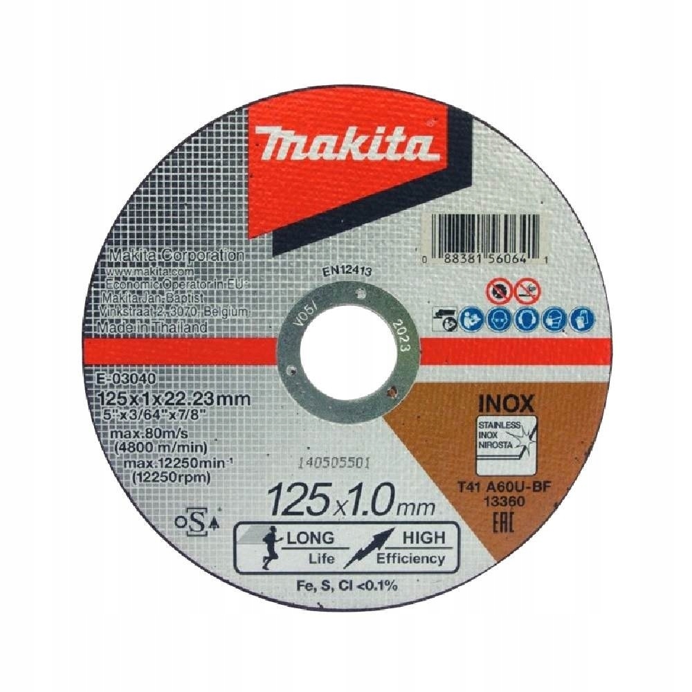 

Makita Tarcza Tnąca Extra Cienka 125x22,2mm
