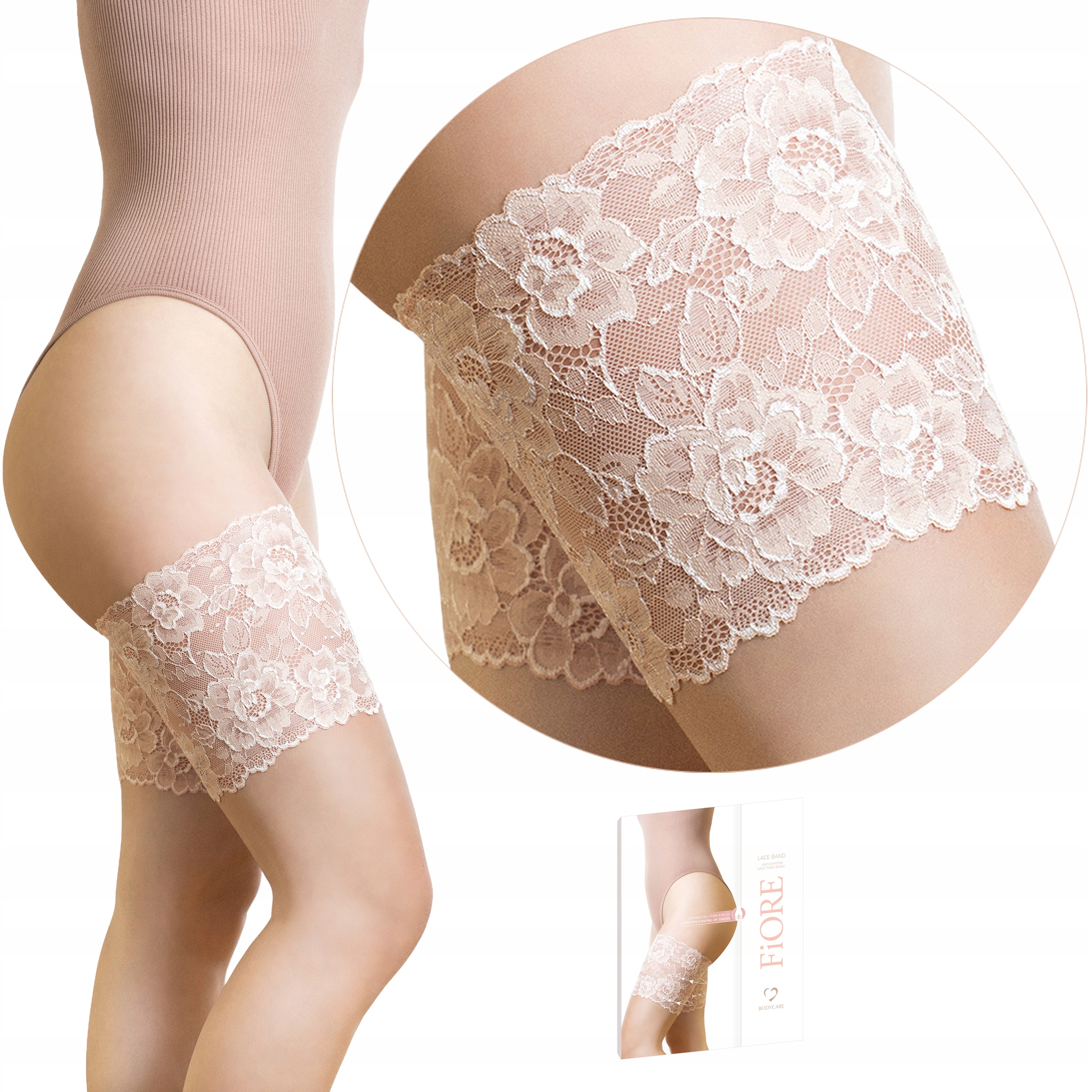 

Fiore koronkowa opaska Lace Band beżowa 5/6