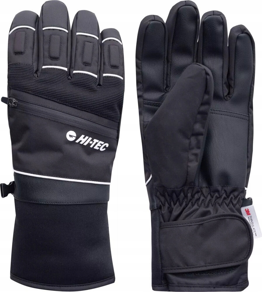 Pánské Zimní Lyžařské Rukavice Zateplené Hi-tec Baksa, velikost L/XL