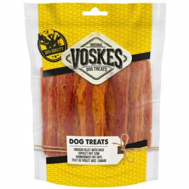 Levně Kuřecí Proužky S Kachnou Pro Psa Přírodní Pamlsek Masové Kousátko Filé