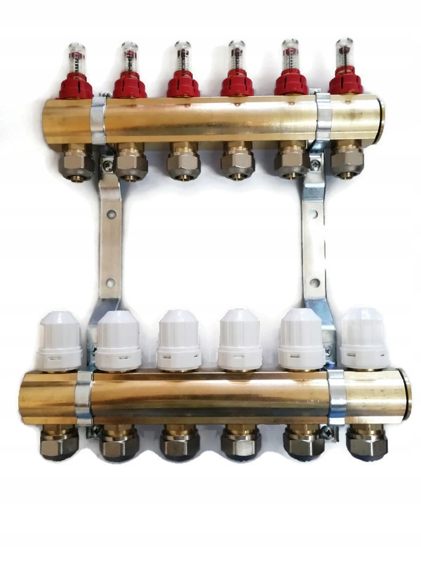 Rozdělovač 8 Obvodů Pro Podlahovku Spojky Pex 16