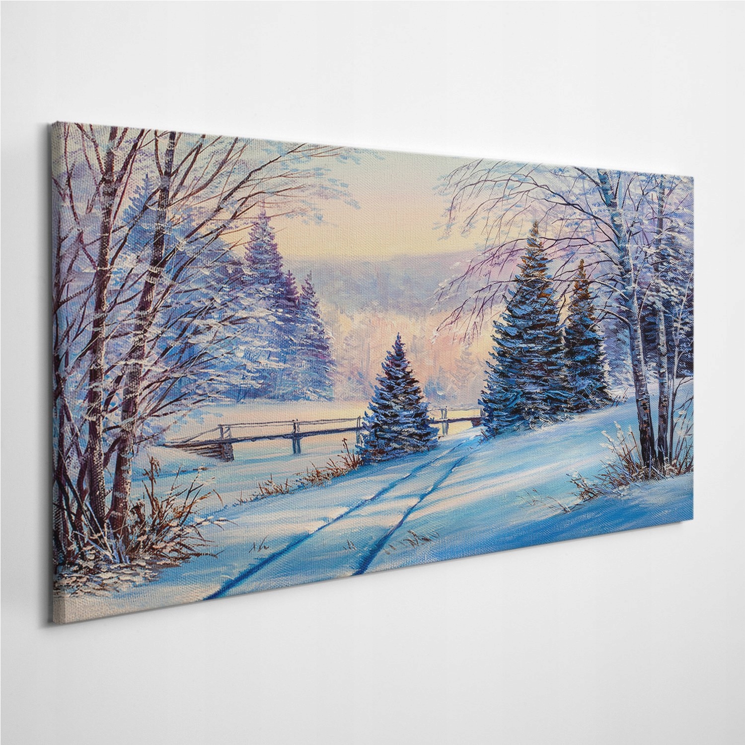 

Foto-obraz na płótnie Krajobraz Zima Las 100x50 cm