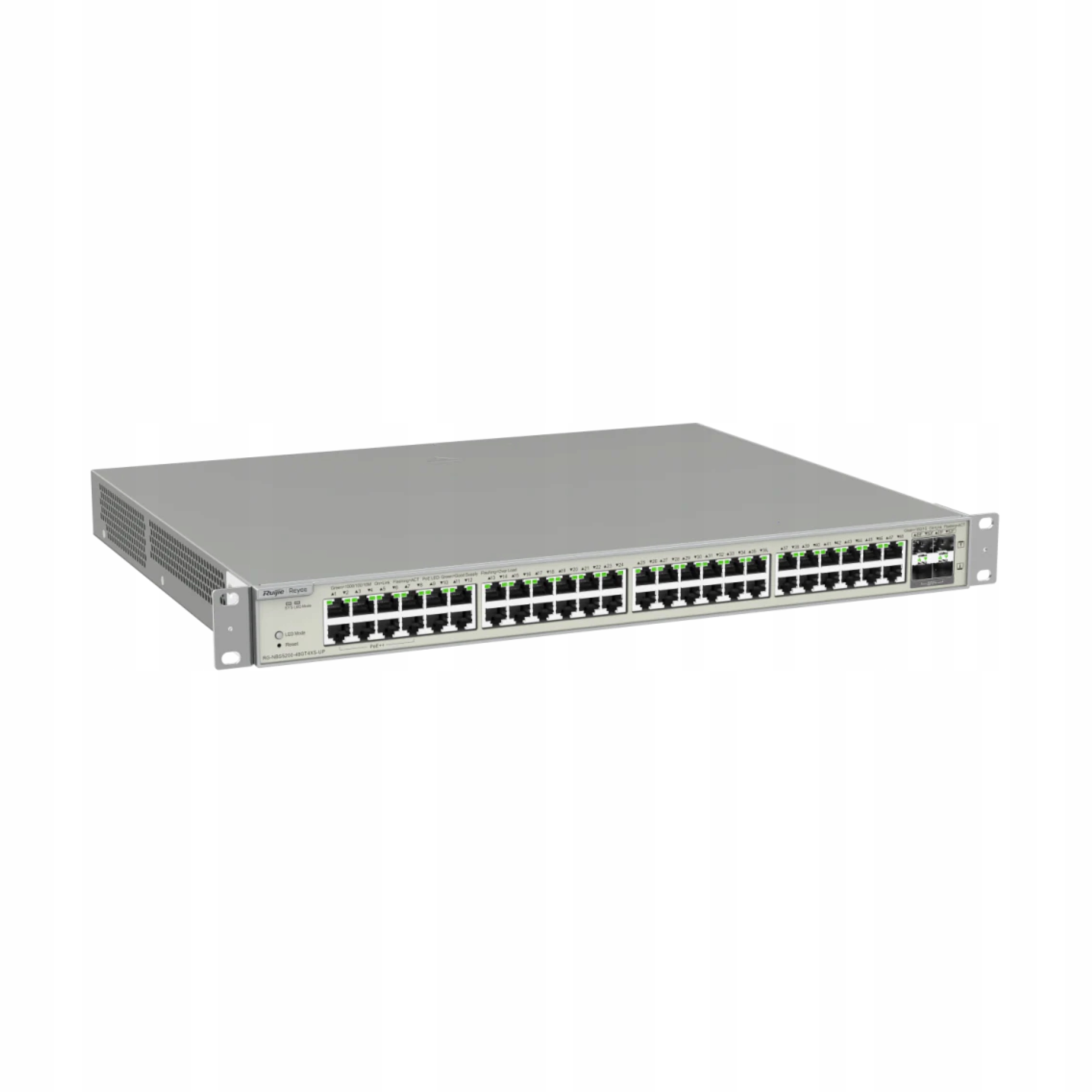 Reyee RG-NBS5200-48GT4XS-UP-SWITCH Spravovateľný, 52-PORTOVÝ, Rack, Poe, 740W