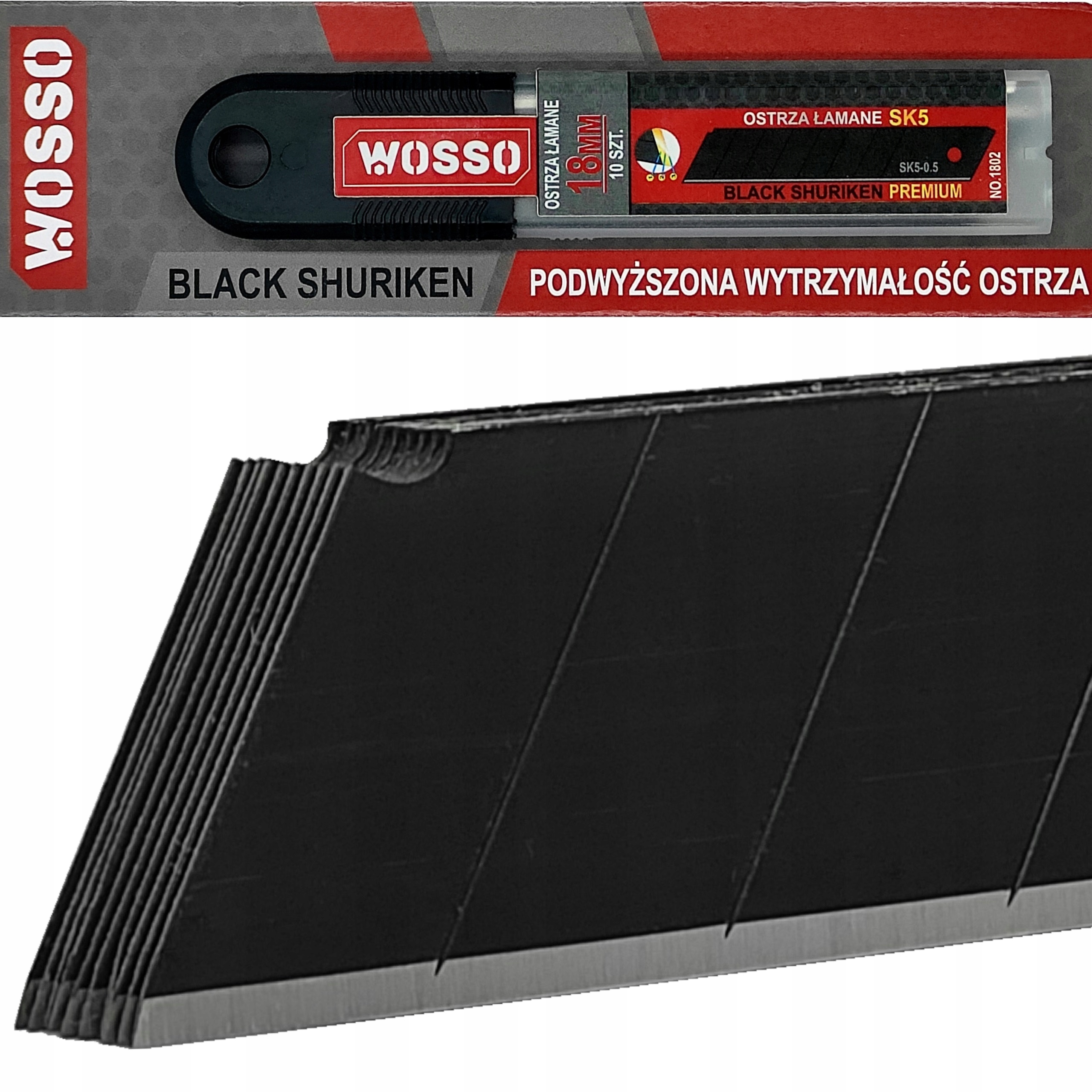 

Ostrza SK5 Czarne Wzmocnione Do Noża Łamane 18mm