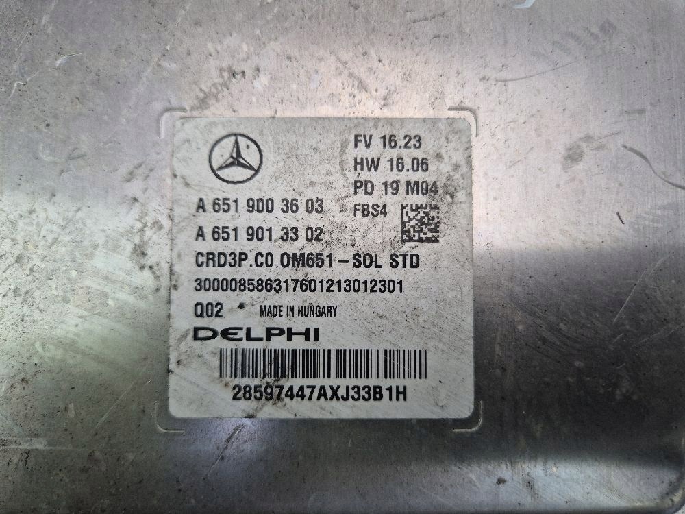 Mercedes Sprinter W907 W910 2.2d control unit of the engine A6519003603