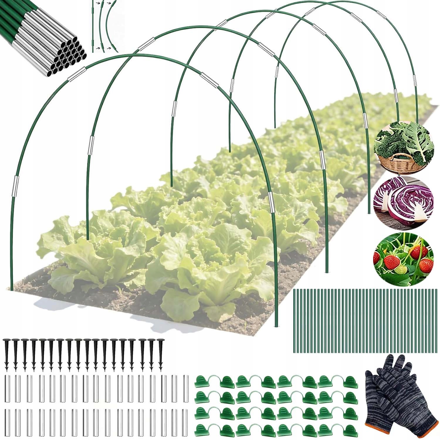 Obruče Do Skleníku Elastické Obruče Do Zahrady 70 X Kostra Oblouk 38 CM