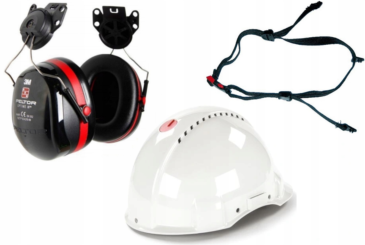

Kask 3M G3000+Nauszniki H540P3+Pasek Podbródkowy