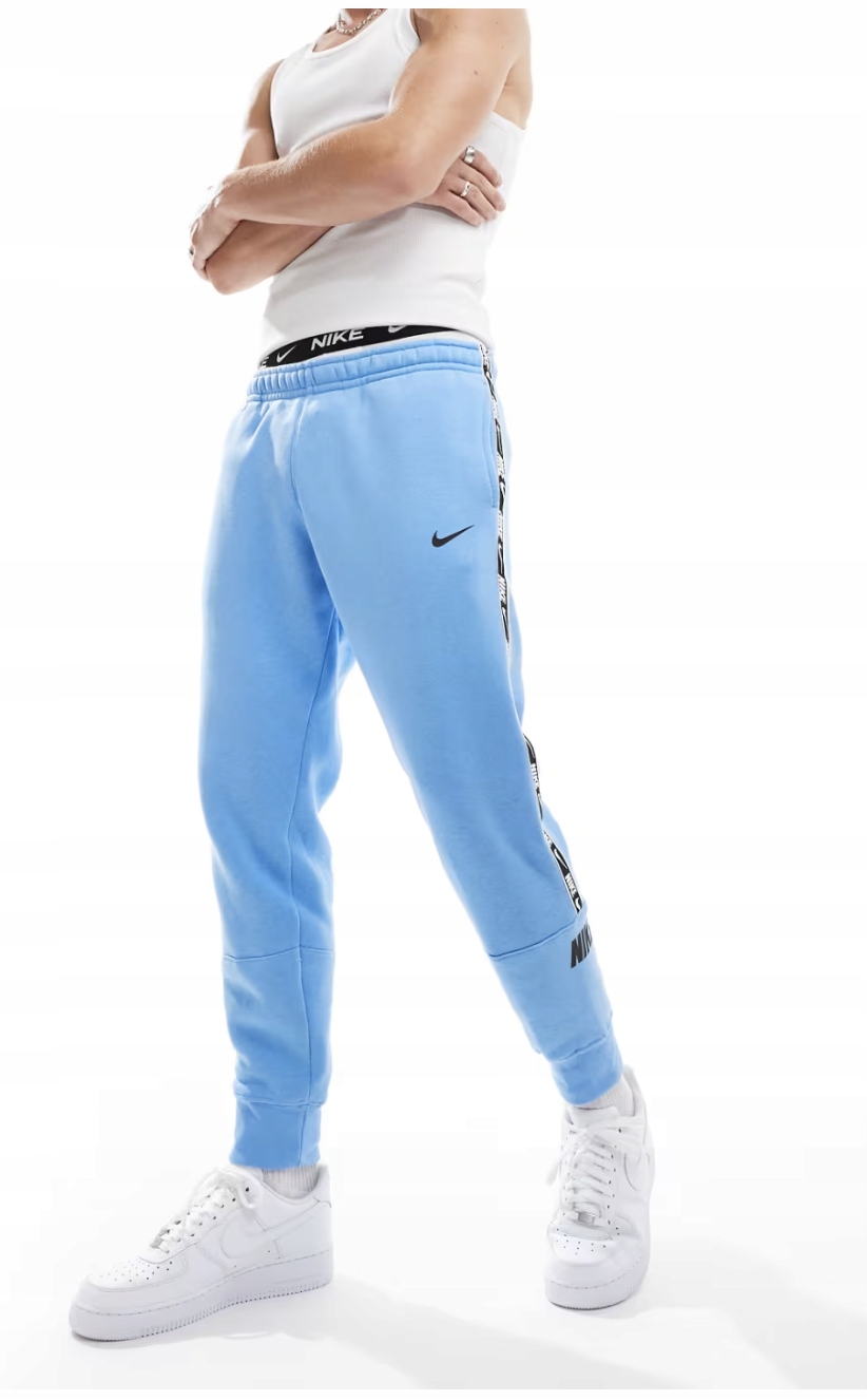 Nike pánské tepláky jogger Repeat Logo HV3994-447 modré S