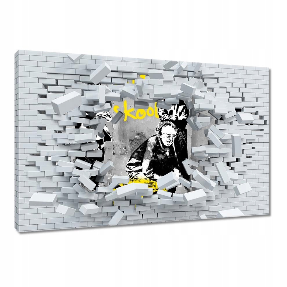 

Obrazy 60x40 Banksy Old school