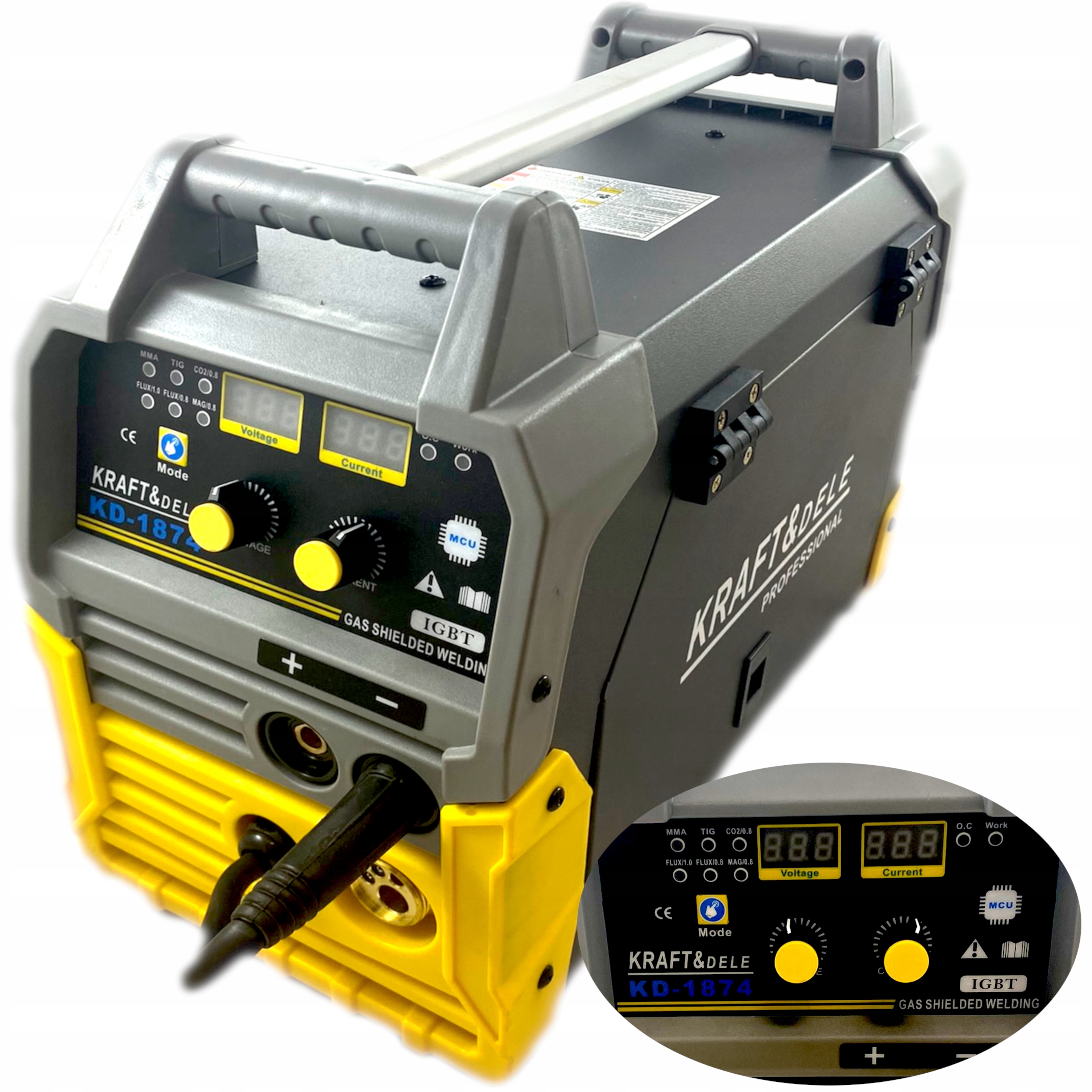 Invertorová Svářečka Mig Mag Fcaw Mma Tig Lift LCD 40-250A KD1874