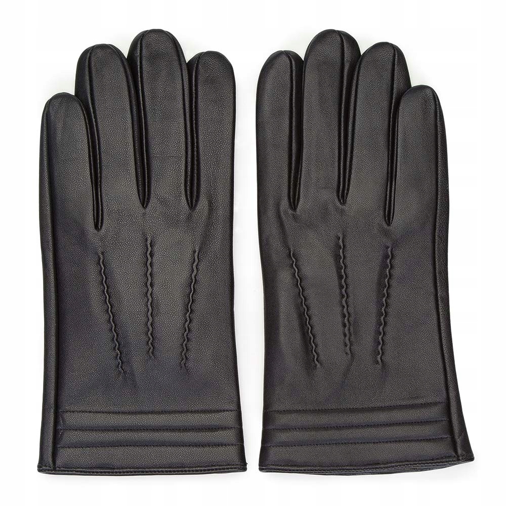 Kožené pánské zateplené rukavice Wittchen 39-6-718-1 M, elegantní